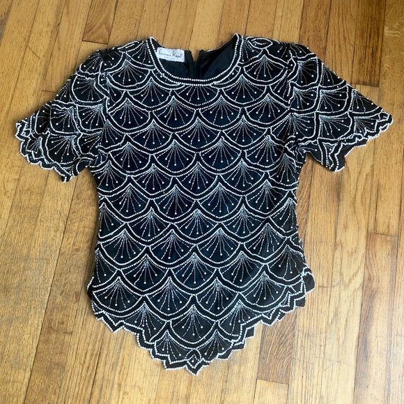 Vintage 80s beaded tunic. - Picture 1 of 2